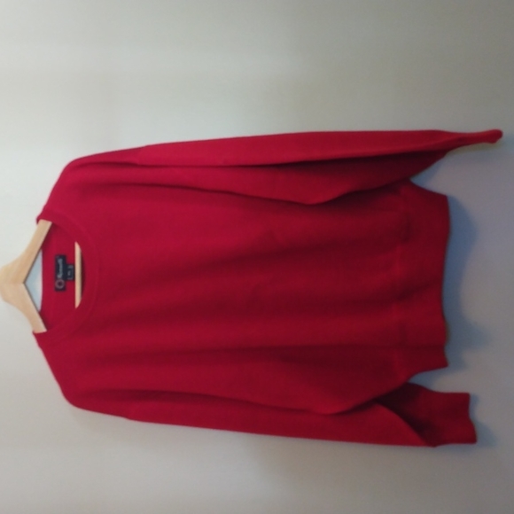 NWOT Faconnable XXL Red Merino Wool Crew Neck Sweater - Picture 2 of 11
